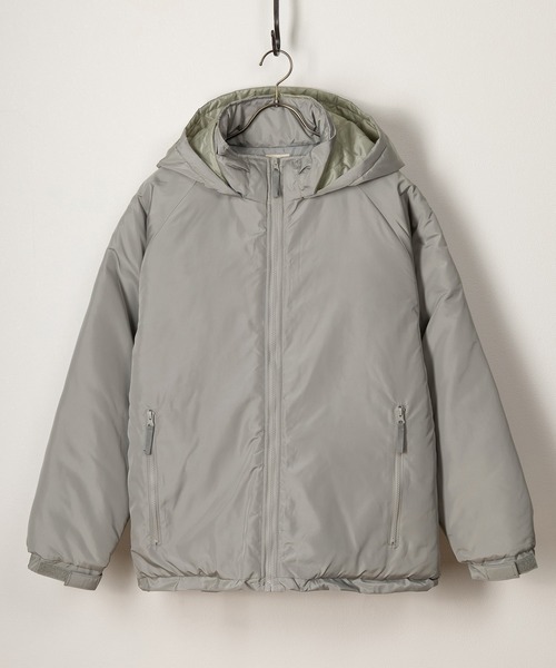 SlashDate（スラッシュデイト）の「中綿スタンドミリタリージャケット/ビッグシルエット（ミリタリージャケット・メンズ・グレー/ブラック/オリーブ・M/L/XL）」の22枚目の写真