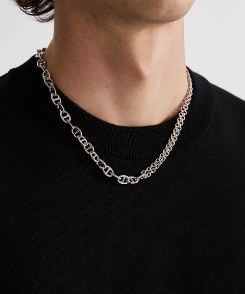 UNITED TOKYO（ユナイテッドトウキョウ）の「3wayアシンメトリーネックレス（ネックレス・メンズ・シルバー・000）」の5枚目の写真
