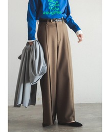 FIL DE FER | Peツイル　スーパーワイドパンツ(スラックス)