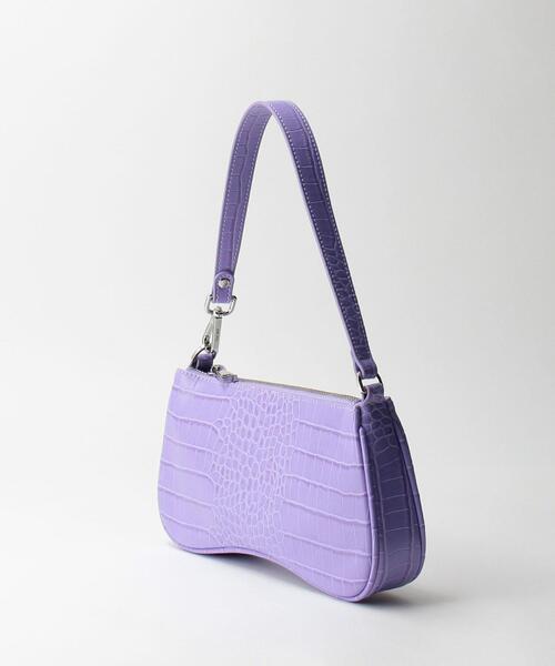 ＊JW PEI＊EVA ショルダーバッグ Black Baguette Bag - Croc Embossed - Friday By JW PEI - JW