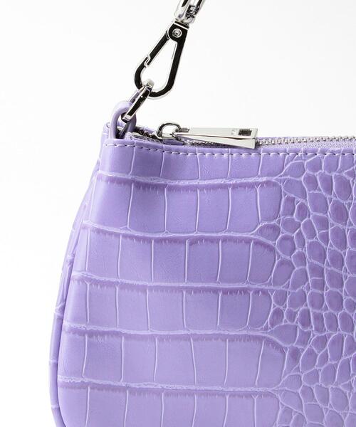 ＊JW PEI＊EVA ショルダーバッグ Black Baguette Bag - Croc Embossed - Friday By JW PEI - JW