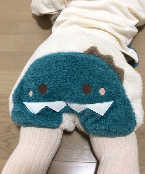 kids zoo(キッズズー)の「モケットボアブルマパンツ(その他パンツ・キッズ・ブラウン/ホワイト/ライトグレー・90/80/70)」の2枚目の写真