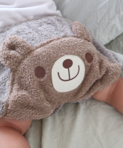 kids zoo(キッズズー)の「モケットボアブルマパンツ(その他パンツ・キッズ・ブラウン/ホワイト/ライトグレー・90/80/70)」の3枚目の写真