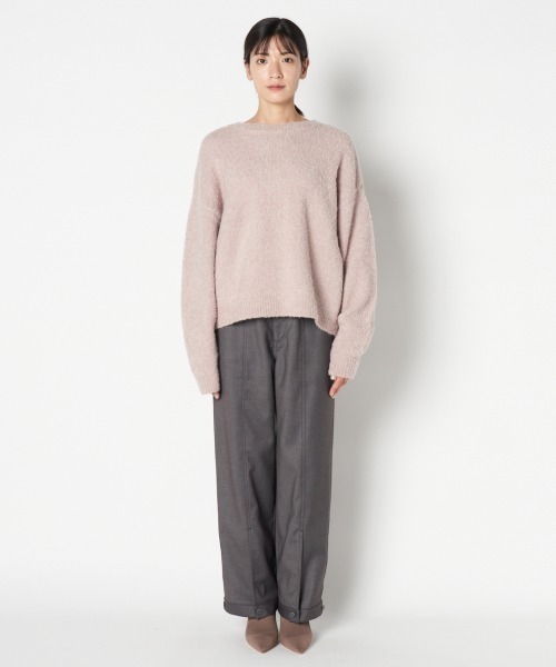 HELIOPOLE(エリオポール)の「MERANGE WOOL LOW GAUGE PO(ニット/セーター・レディース・ベージュ/ピンク/ネイビー・38)」の4枚目の写真