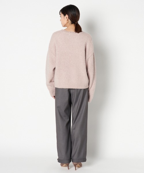 HELIOPOLE(エリオポール)の「MERANGE WOOL LOW GAUGE PO(ニット/セーター・レディース・ベージュ/ピンク/ネイビー・38)」の6枚目の写真