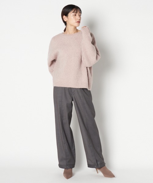 HELIOPOLE(エリオポール)の「MERANGE WOOL LOW GAUGE PO(ニット/セーター・レディース・ベージュ/ピンク/ネイビー・38)」の7枚目の写真