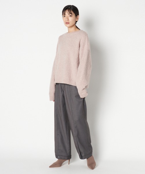 HELIOPOLE(エリオポール)の「MERANGE WOOL LOW GAUGE PO(ニット/セーター・レディース・ベージュ/ピンク/ネイビー・38)」の8枚目の写真