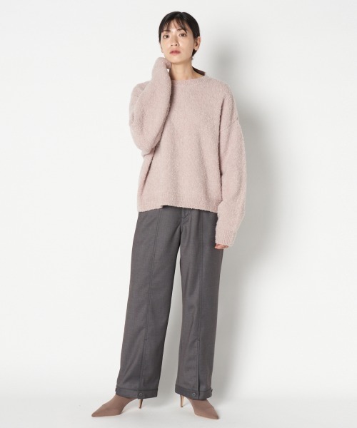 HELIOPOLE(エリオポール)の「MERANGE WOOL LOW GAUGE PO(ニット/セーター・レディース・ベージュ/ピンク/ネイビー・38)」の9枚目の写真