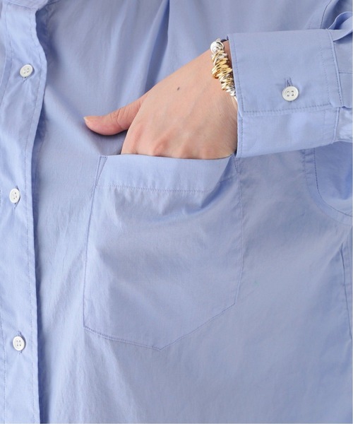 FRAMeWORK（フレームワーク）の「≪追加≫コットンロングシャツ2（シャツ/ブラウス・レディース・ホワイト/ブルー/ブラック・FREE）」の7枚目の写真