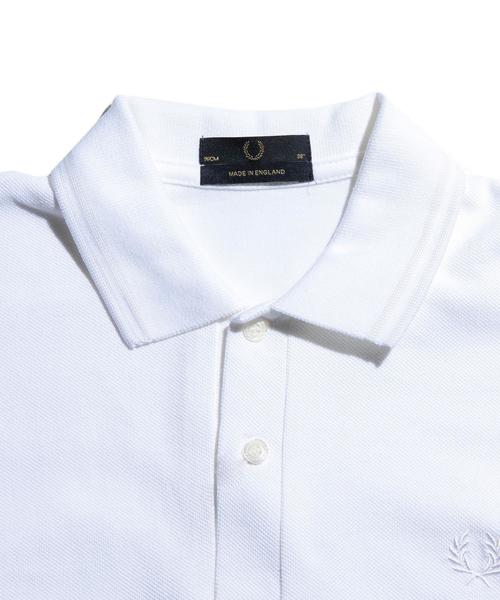 FRED PERRY(フレッドペリー)の「<FRED PERRY> MADE IN UK BYSP/ポロシャツ(ポロシャツ・メンズ・ホワイト/ブラック・38/40/42)」の3枚目の写真