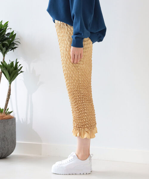 Ray BEAMS（レイビームス）の「Ray BEAMS / ポップコーン シャーリング スカート（スカート・レディース・ブラック/イエロー系その他5・ONE SIZE）」の15枚目の写真