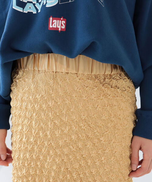 Ray BEAMS（レイビームス）の「Ray BEAMS / ポップコーン シャーリング スカート（スカート・レディース・ブラック/イエロー系その他5・ONE SIZE）」の21枚目の写真