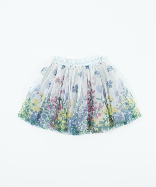 KP（ケーピー）の「花柄転写プリントチュールスカート(100～130)（スカート・キッズ・杢グレー/オフホワイト・110cm/100cm/120cm/130cm）」の12枚目の写真