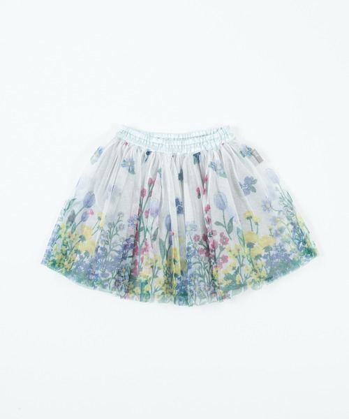 KP（ケーピー）の「花柄転写プリントチュールスカート(100～130)（スカート・キッズ・杢グレー/オフホワイト・110cm/100cm/120cm/130cm）」の9枚目の写真