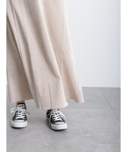 Samansa Mos2 blue（サマンサモスモスブルー）の「細コールキャミワンピース（ワンピース・レディース・キナリ/ブラウン/チャコールグレー・ﾌﾘ-）」の21枚目の写真