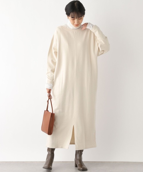 LEPSIM(レプシィム)の「ゼンゴギピグメントワンピース 174694(ワンピース・レディース・アイボリー/チャコールグレー・FREE)」の18枚目の写真