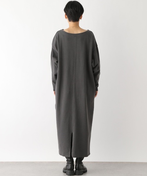 LEPSIM(レプシィム)の「ゼンゴギピグメントワンピース 174694(ワンピース・レディース・アイボリー/チャコールグレー・FREE)」の6枚目の写真