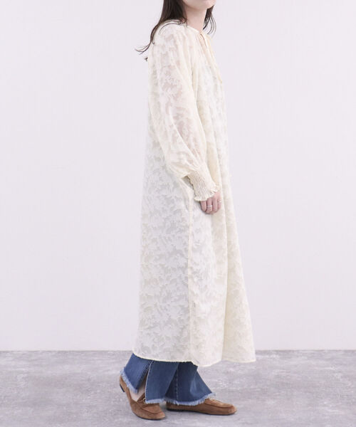 fredy emue（フレディエミュ）の「【オケージョンアイテム】ジャガードシアーワンピース（ワンピース・レディース・ブラック/アイボリー・36/38）」の11枚目の写真