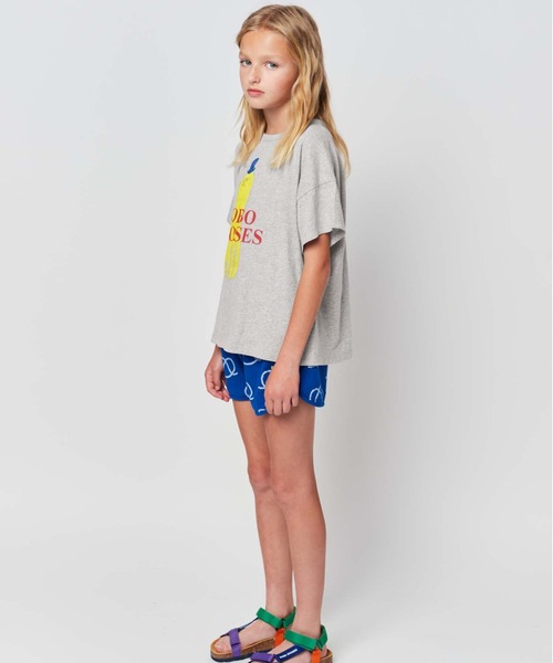 BOBO CHOSES(ボボショーズ)の「Yellow Squid T-shirt(Tシャツ/カットソー・キッズ・ライトグレー・4-5Y/2-3Y/6-7y/10-11y/8-9y)」の5枚目の写真