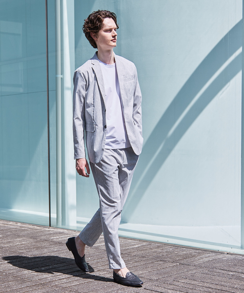 ABAHOUSE GRAY（アバハウスグレイ）の「【セットアップ対応】COOL DRYMAX イージー スラックス（スラックス・メンズ・モカ/ネイビー/グレー/ブルー/グレイッシュベージュ/チェック/ストライプ/ブラック/グレー系その他・44/46/48/50）」の14枚目の写真