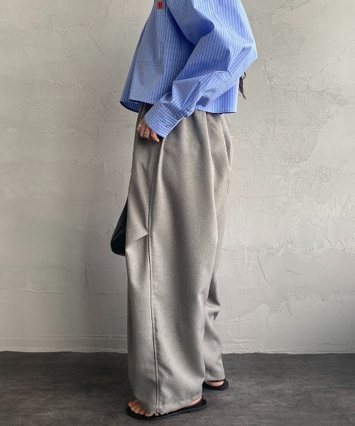 mizuiroind（ミズイロインド）の「[mizuiro ind/ミズイロインド] ワイドカーゴパンツ（その他パンツ・レディース・ブラック/グレー・F）」の17枚目の写真