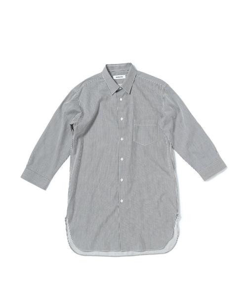 MONKEY TIME（モンキータイム）の「＜monkey time＞ ∴ ストライプ ロングシャツ クォータースリーブ ◆（シャツ/ブラウス・メンズ・その他・MEDIUM/LARGE/SMALL）」の6枚目の写真