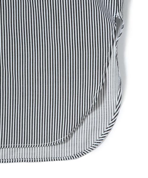 MONKEY TIME（モンキータイム）の「＜monkey time＞ ∴ ストライプ ロングシャツ クォータースリーブ ◆（シャツ/ブラウス・メンズ・その他・MEDIUM/LARGE/SMALL）」の9枚目の写真