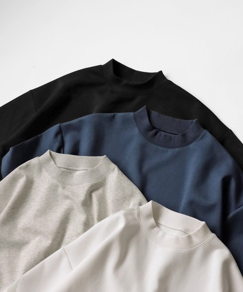 綿混ポンチ素材Tシャツ（Tシャツ/カットソー）｜antiqua