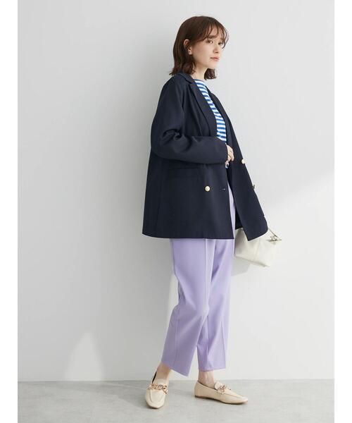 Green Parks(グリーンパークス)の「テーラードジャケット(その他アウター・レディース・ベージュ/ネイビー・FREE)」の7枚目の写真