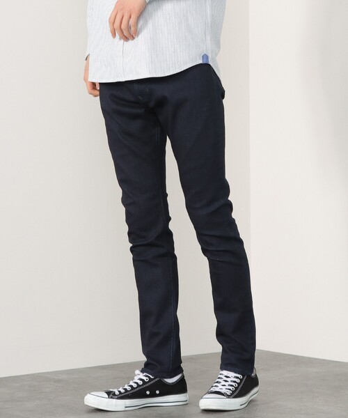 BEAMS HEART(ビームスハート)の「BEAMS HEART / ストレッチ デニム スキニー パンツ(デニムパンツ・メンズ・ブラック/ネイビー/ブルー系その他4・MEDIUM/LARGE/SMALL)」の6枚目の写真