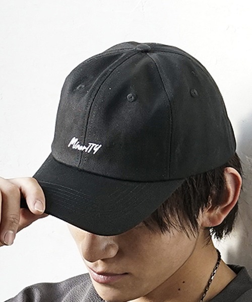 MinoriTY(マイノリティ)の「MinoriTYロゴキャップ(ハット・メンズ・ベージュ/ブラック・FREE)」の2枚目の写真