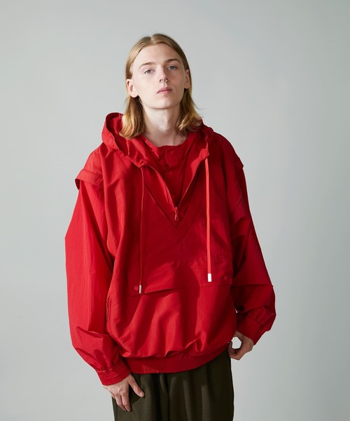 F/CE. (エフシーイー)の「F/CE. LAYERED WINDBREAKER / エフシーイー レイヤードウィンドブレーカー(ブルゾン・レディース・セージグリーン/ブラック/レッド/マスタード・SMALL/MEDIUM/LARGE/X-LARGE)」の14枚目の写真