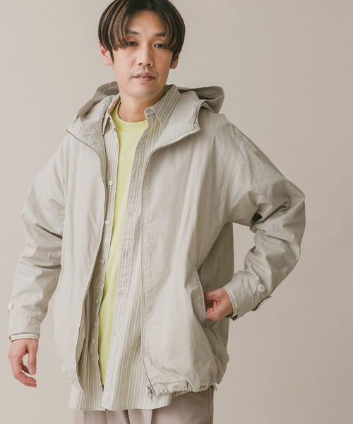 URBAN RESEARCH DOORS（アーバンリサーチドアーズ）の「カラージップパーカー（ブルゾン・メンズ・グリーン系その他/オフホワイト/チャコールグレー/ブルー・MEDIUM/LARGE）」の6枚目の写真