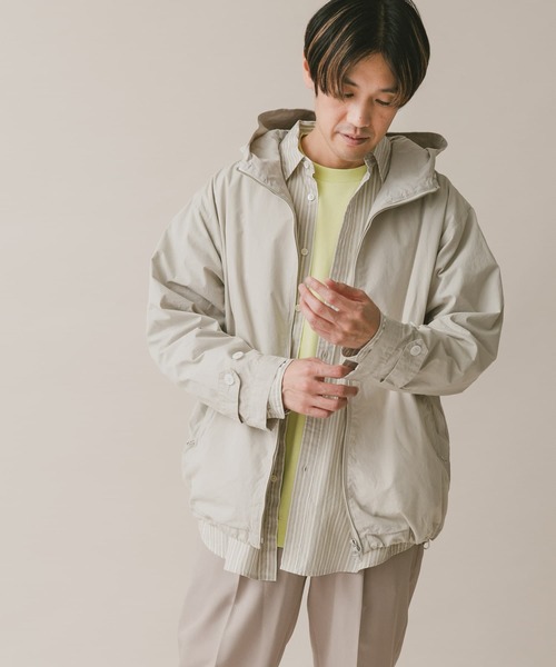 URBAN RESEARCH DOORS（アーバンリサーチドアーズ）の「カラージップパーカー（ブルゾン・メンズ・グリーン系その他/オフホワイト/チャコールグレー/ブルー・MEDIUM/LARGE）」の8枚目の写真