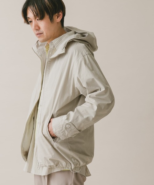 URBAN RESEARCH DOORS（アーバンリサーチドアーズ）の「カラージップパーカー（ブルゾン・メンズ・グリーン系その他/オフホワイト/チャコールグレー/ブルー・MEDIUM/LARGE）」の9枚目の写真