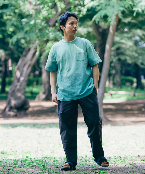 JOURNAL STANDARD relume（ジャーナルスタンダード　レリューム）の「CALIFORNIA リネンシェフパンツ（その他パンツ・メンズ・サックスブルー/ブラック系その他/ライトグレー/ライトグリーン/ホワイト×ホワイト・MEDIUM/X-LARGE/LARGE/SMALL）」の6枚目の写真