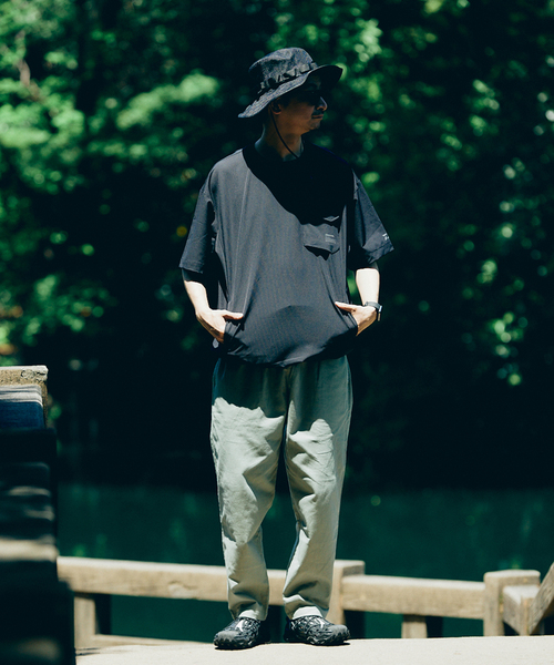 JOURNAL STANDARD relume（ジャーナルスタンダード　レリューム）の「CALIFORNIA リネンシェフパンツ（その他パンツ・メンズ・サックスブルー/ブラック系その他/ライトグレー/ライトグリーン/ホワイト×ホワイト・MEDIUM/X-LARGE/LARGE/SMALL）」の9枚目の写真