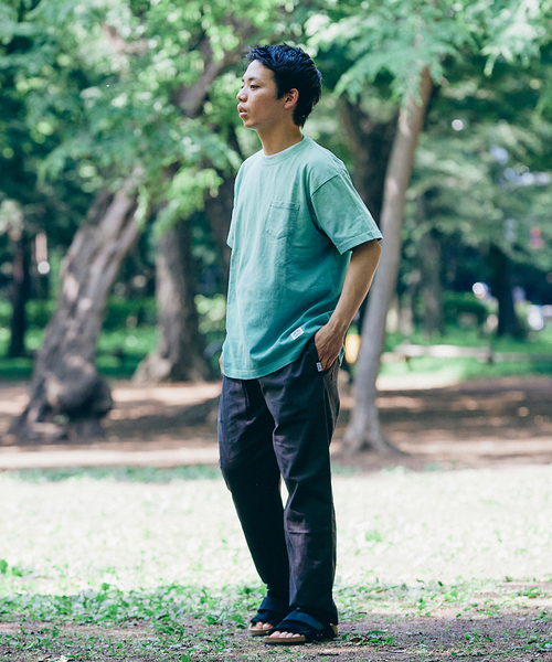 JOURNAL STANDARD relume（ジャーナルスタンダード　レリューム）の「CALIFORNIA リネンシェフパンツ（その他パンツ・メンズ・サックスブルー/ブラック系その他/ライトグレー/ライトグリーン/ホワイト×ホワイト・MEDIUM/X-LARGE/LARGE/SMALL）」の11枚目の写真