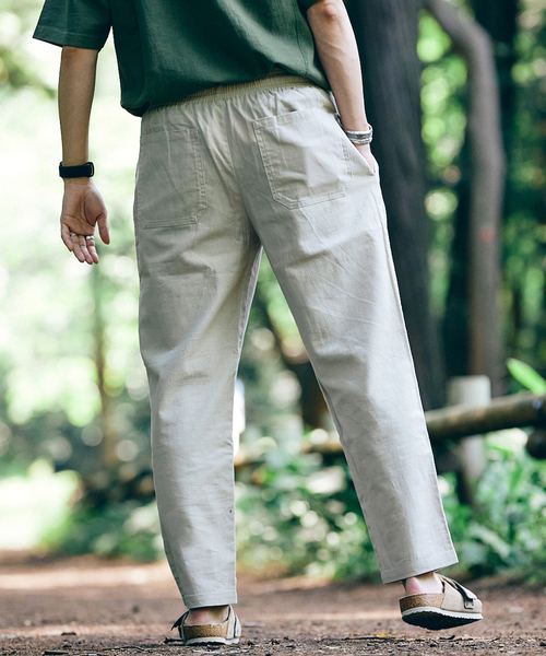 JOURNAL STANDARD relume（ジャーナルスタンダード　レリューム）の「CALIFORNIA リネンシェフパンツ（その他パンツ・メンズ・サックスブルー/ブラック系その他/ライトグレー/ライトグリーン/ホワイト×ホワイト・MEDIUM/X-LARGE/LARGE/SMALL）」の16枚目の写真