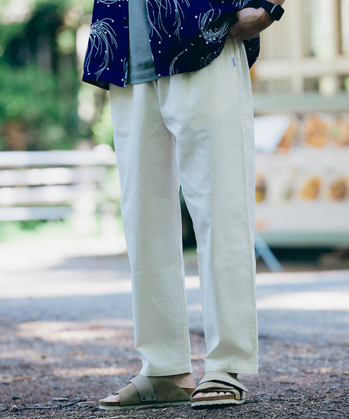 JOURNAL STANDARD relume（ジャーナルスタンダード　レリューム）の「CALIFORNIA リネンシェフパンツ（その他パンツ・メンズ・サックスブルー/ブラック系その他/ライトグレー/ライトグリーン/ホワイト×ホワイト・MEDIUM/X-LARGE/LARGE/SMALL）」の19枚目の写真