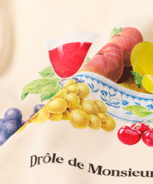 Drole De Monsieur(ドロール ド ムッシュ)の「Le T-Shirt Fruite(Tシャツ/カットソー・メンズ・クリーム・M/L)」の3枚目の写真