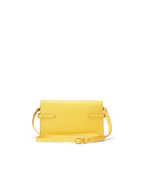 POLO RALPH LAUREN（ポロ ラルフ ローレン）の「Polo ID クロコエンボスド クラッチ（クラッチバッグ・レディース・イエロー・ONE）」の3枚目の写真