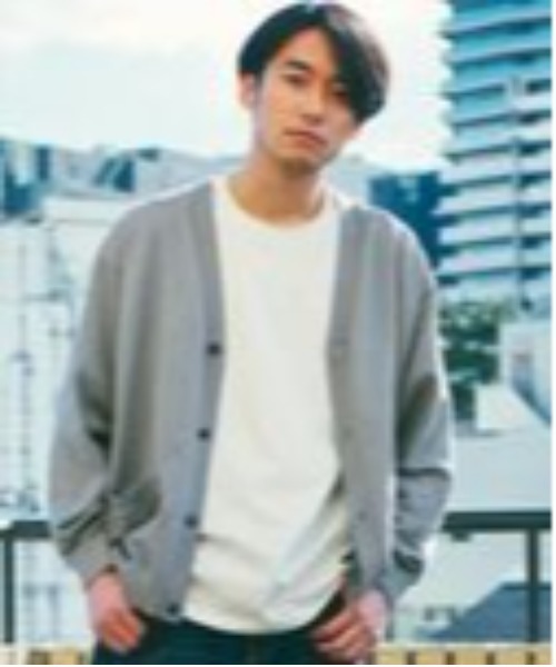 BAYFLOW(ベイフロー)の「【セットアイテム】レイヤードニットカーディガン(カーディガン/ボレロ・メンズ・ラベンダー/カーキ/ネイビー/グレー・MEDIUM/LARGE)」の2枚目の写真