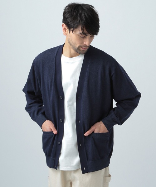 BAYFLOW(ベイフロー)の「【セットアイテム】レイヤードニットカーディガン(カーディガン/ボレロ・メンズ・ラベンダー/カーキ/ネイビー/グレー・MEDIUM/LARGE)」の16枚目の写真