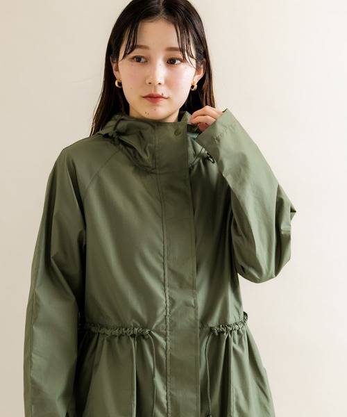 SMELLY(スメリー)の「because Mods Gather Coat(レインコート/ポンチョ・レディース・カーキ・ONE)」の19枚目の写真