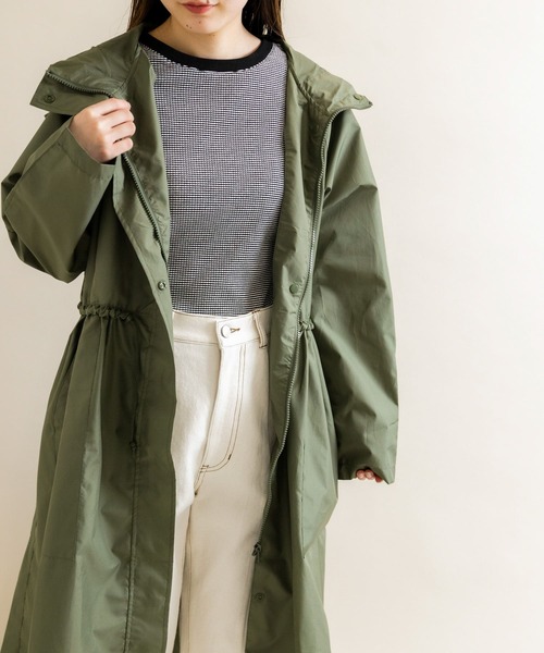 SMELLY(スメリー)の「because Mods Gather Coat(レインコート/ポンチョ・レディース・カーキ・ONE)」の8枚目の写真