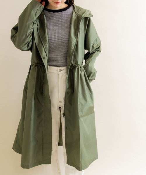 SMELLY(スメリー)の「because Mods Gather Coat(レインコート/ポンチョ・レディース・カーキ・ONE)」の20枚目の写真