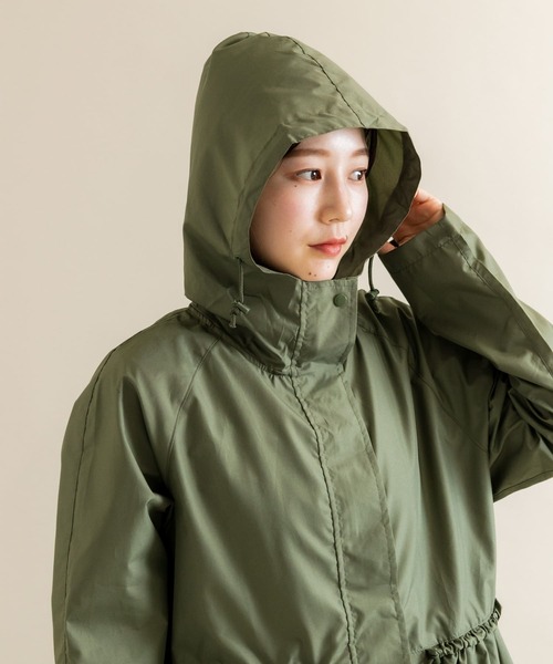 SMELLY(スメリー)の「because Mods Gather Coat(レインコート/ポンチョ・レディース・カーキ・ONE)」の14枚目の写真