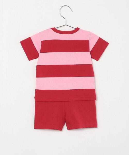 agnes b.（アニエスベー）の「SDH0 L GRENOUILLETTE ベビー コンビネゾン（ロンパース・キッズ・ストライプ・1YEAR/6MONTH）」の2枚目の写真