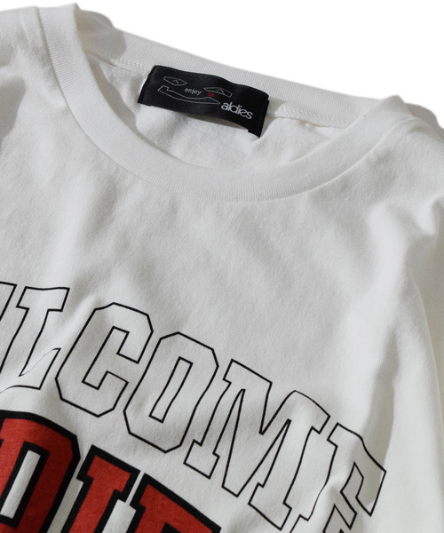 ALDIES（アールディーズ）の「Welcome Half Sleeve / ウェルカムハーフスリーブ（Tシャツ/カットソー・メンズ・ブラック/ホワイト/マルチ・LARGE/MEDIUM/SMALL）」の12枚目の写真